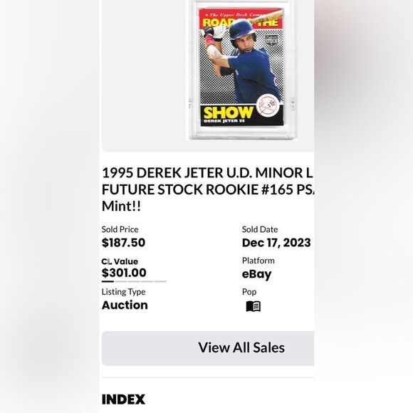 1995 Minor League Road to The Show Derek Jeter mint condition - Picture 4 of 4